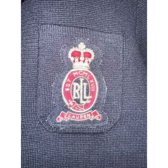 Lauren Ralph Lauren Black Blazer with Embroidered Crest - Picture 7 of 14